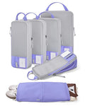 6 Set Compression Packing Cubes for Travel (Very Peri / Set of 6)