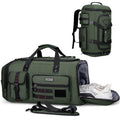 Duffle Bag for Men 3 in 1 Convertible 40L Nylon Gym Travel Backpack (Army Green)