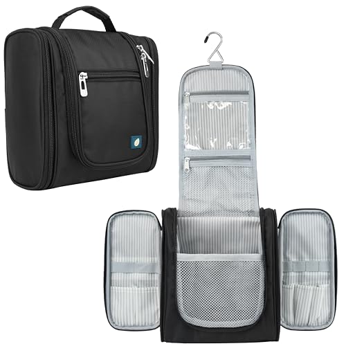Toiletry Bag Travel Bag for Women Men (Standard (9x4x9) / Black)