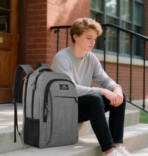 Grey 17 Inch TSA Friendly Travel Laptop Backpack for Women and Men (17 Inch / Light Gray)