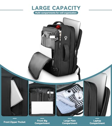 Travel Backpack (Black / 17.3 Inch (20''x13''x10''))