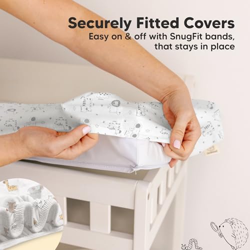 2 Pack Organic Changing Pad Covers for Girl (KeaSafari / 100% Cotton)