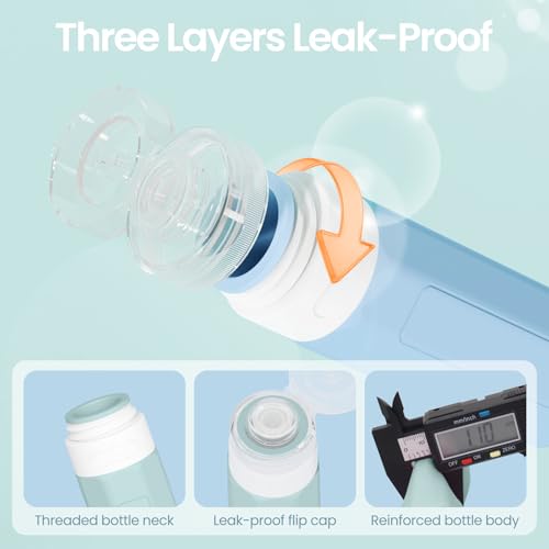 Travel Bottles for Toiletries 3oz (17Pack / Gray)