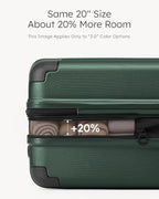 Luggage Lightweight and Durable Hardshell (Dark Green2.0 / S(20in))