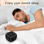 White Noise Sound Machine with 30 Soothing Sounds 36 Adjustable Volume Brown Noise Sound Machines for Sleep Office Privacy Bedroom 4 Timers Memory Function Sleep Sound Machine Baby Adult Elderly Care (Dark Black)