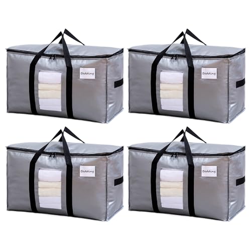 4 Pack Silver Extra Large Moving Bags (Silver / 4 Large)