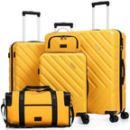 ABS+PC Luggage Sets 5 Piece (5piece / Mango Yellow)
