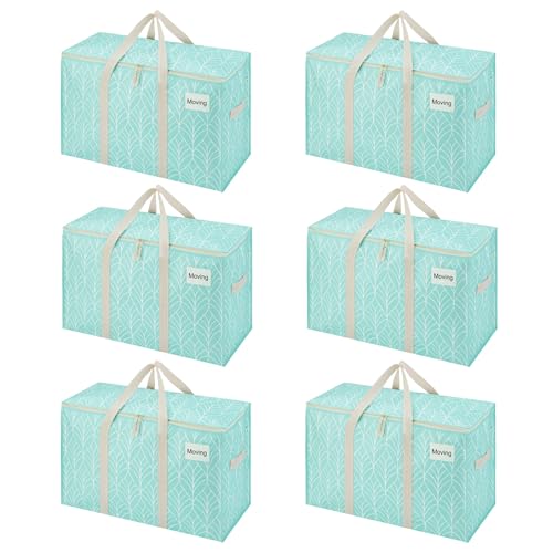 6 Pack Heavy Duty Moving Bags (6 Pack / Evergreen)