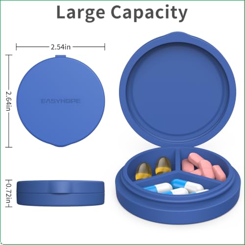 2 Pack Small Pill Box (Purple+blue)