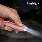 Multifunctional Survival Emergency Whistle for Kids with Compass Hiking Survival (pink2pcs)