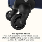 Anzio Softside Expandable Luggage with Spinner Wheels (Navy / 2-Piece Set (22/30))