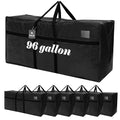 4 Pcs 96 Gallon Extra Large Moving Bags Heavy Duty Storage Bag (96 Gallon / Black)