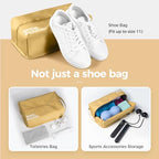 Stylish Shoe Bag for Travel (Dark Yellow / Regular)