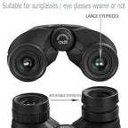 12x25 Compact Binoculars for Adults and Kids