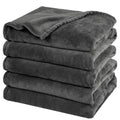 Fleece Blanket Oversized King 120"x120" (Dark Grey / 1 Piece Oversized King(120" X 120"))