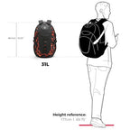 Design Laptop Backpack for Men with USB Charging Port SD803 (Flame Red / Standard)