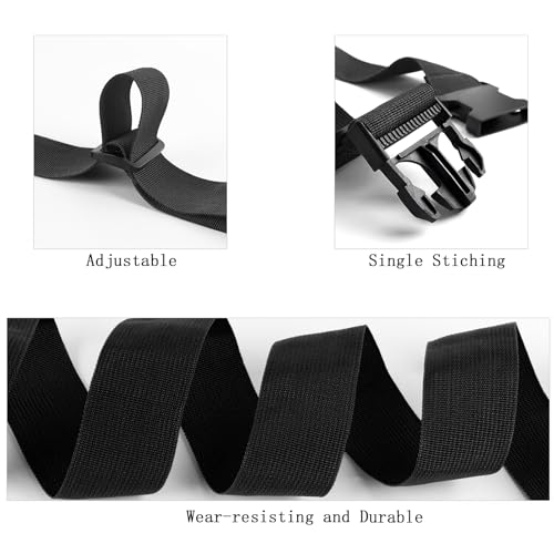 80In Luggage Straps for Suitcase Travel Belt Accessories (4Pcs Black / 80 In Fix)