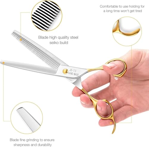 Dog Grooming Thinning Scissors (Gold / 7)