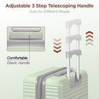 3pcs Luggage Set (Cyan / 3PCS/20 in/24 in/28 in)