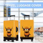 Highland Cow Luggage Cover Washable Suitcase Protector Anti (Highland Cow / M(24-26inch suitcase))