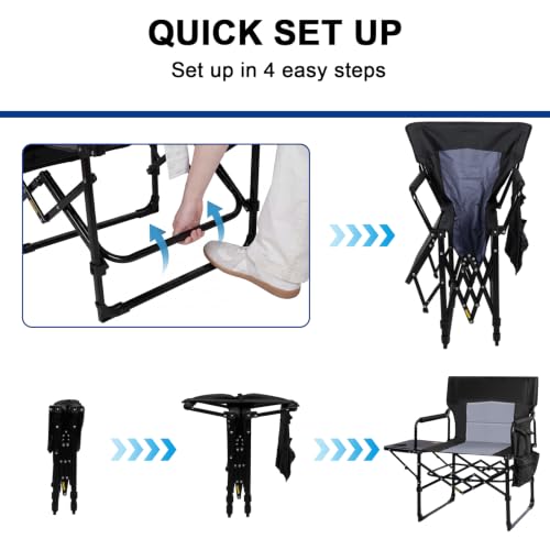 Director Chairs for Outdoor (Mesh Black)