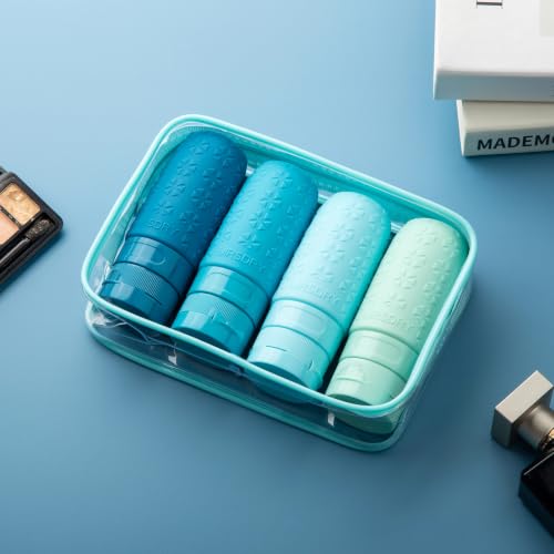 Travel Bottles for Toiletries (Blue / 2 Ounces)