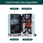 Zipperless Check in Suitcase (Powder Blue)