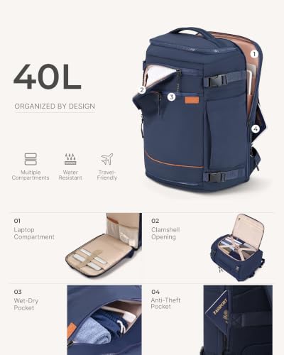 Luggage Set Hardside Suitcase (3 piece set (BP/TB/20) / Midnight Blue)