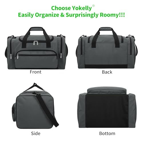 Sports Duffel Bag 20 inch for Travel Gym (Gray / 20 inch)