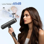 Ionic Hair Dryer with Diffuser (Black&champagne Gold)