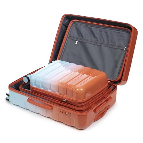 3 Piece Luggage Sets (Red+Blue)