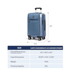 Platinum Elite Hardside Carry (Carry-on with Laptop Pocket 21-Inch / Vintage Grey)
