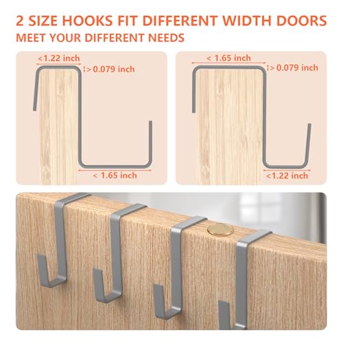 1 Pack Over The Door Shoe Organizer (GREY / 25+ Pairs)