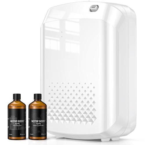Waterless Essential Oil Diffuser with 2 x 100ML Oils (White)