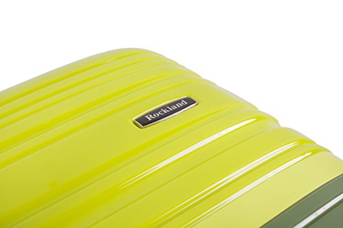 Melbourne Hardside 2 Piece Expandable Spinner Wheel Luggage Set (Two Tone Green / 2 Piece (20"/28"))
