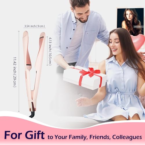 Pro Twist Flat Iron Hair Straightener (Pink)