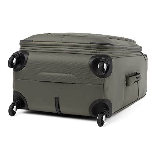 Maxlite 5 Softside Checked Luggage Spinner (Checked-Medium 25-Inch / Slate Green)