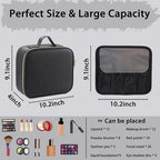Makeup Bag with Led Mirror (Black-5 / with LED mirror)