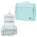 Large Hanging Toiletry Bag for Women (Teal Chevron / Large)