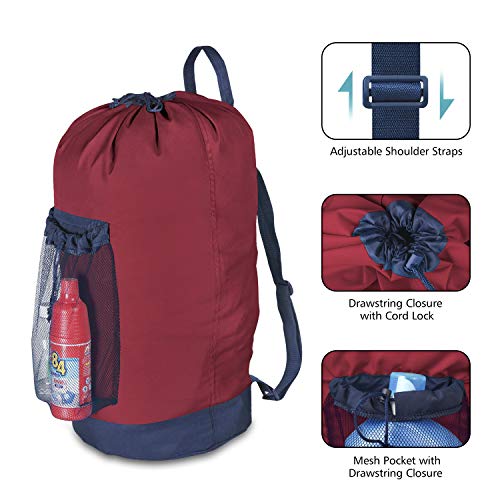 Backpack Laundry Bag (Red)