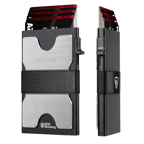 Slim Wallet for Men (Brushed Silver)
