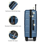 Luggage Sets 2 Piece Suitcase Set Hardshell 20 inch (Light blue / 2-Piece Set (20/24))