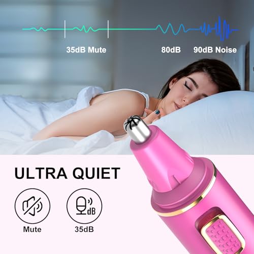 Nose Hair Trimmers for Women Men (Rose)
