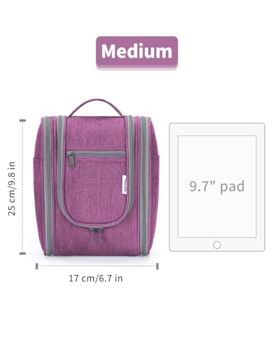Hanging Travel Toiletry Bag for Women (AA-Purple / Medium)