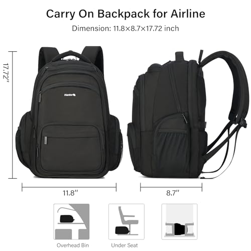College Laptop Backpack Multi (18 Inch / Black)