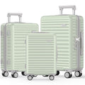 3pcs Luggage Set (Cyan / 3PCS/20 in/24 in/28 in)