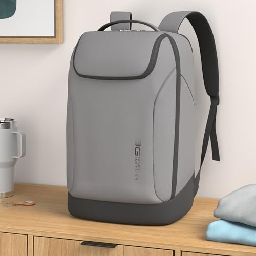 Business Commute Backpack Waterproof fit 15.6 Inch Commute backpack (Large / Grey(no Charge Port))