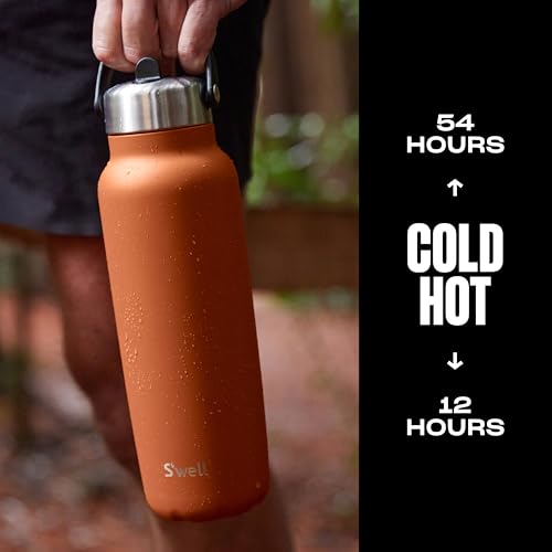Recycled Stainless Steel Explorer with Flip Straw Lid and Handle (Carnelian / 40 Ounces)