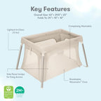 Compact Travel Crib & Play Yard (Sand / Compact Travel Crib & Play Yard)