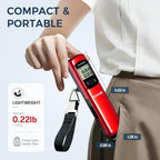 Digital Luggage Scale (Dark Red Battery Free)